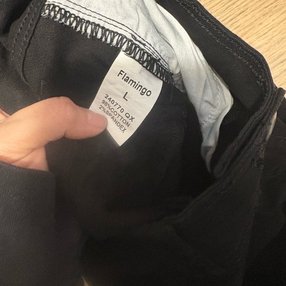 Wide Leg Women's Pants - Black - Picture 3 of 6